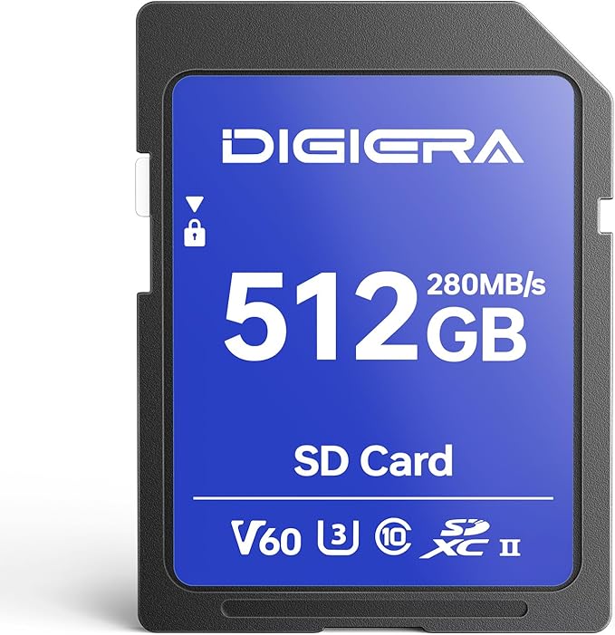 512GB LSU100 SDXC UHS-II Memory Card by DIGIERA