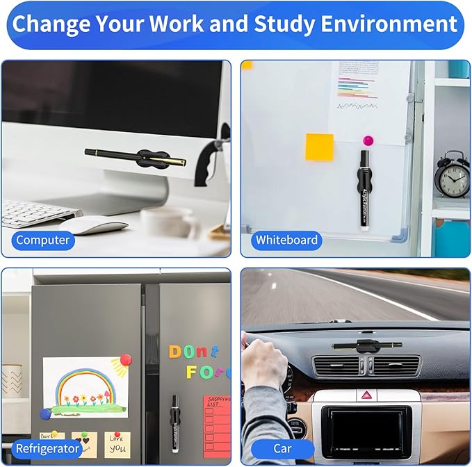 Adhesive Pen Pencil Holder for Desk Wall - Image 6