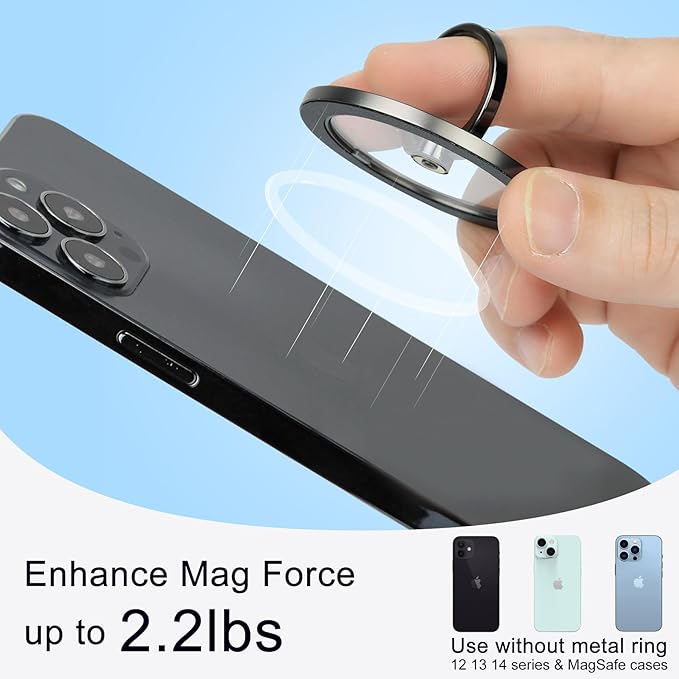 Magnetic Phone Grip for MagSafe, EI Sonador Magnet Phone Ring Holder, Compatible - Image 2