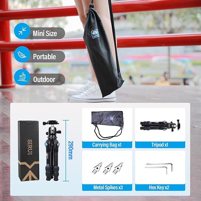 SIRUI AM203 Mini Travel Tripod - Image 8