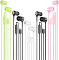 USB C Earbuds with Microphone 5 Pack, in-Ear Wired Headphones with Noise by LWZCAM