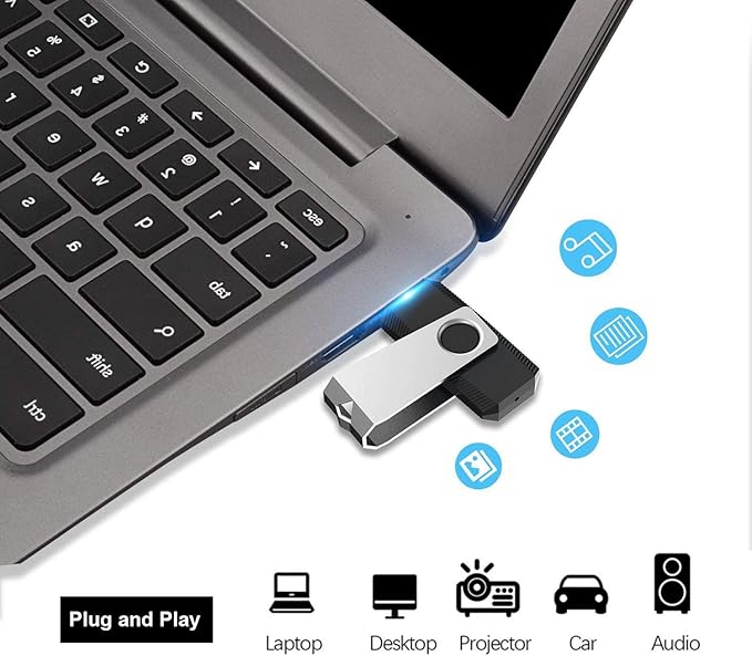 Aiibe 16GB Flash Drive 10 Pack 16 GB USB Flash Drive USB Drive Thumb Drives - Image 2
