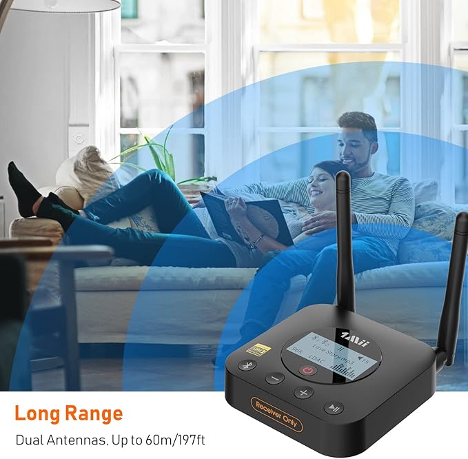 1Mii B06Pro+ Hi-Fi Bluetooth 5.1 Audio Receiver, LDAC Hi-Res Wireless Audio - Image 4