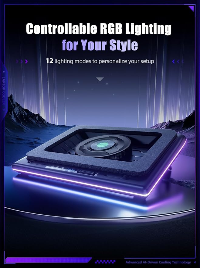 llano V12 Ultra Laptop Cooling Pad - Image 4