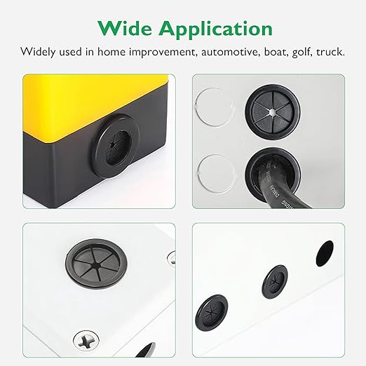Rubber Grommets for Wiring, 1-1/4 Inch Drill Hole 1 Inch ID, Firewall Grommets - Image 7