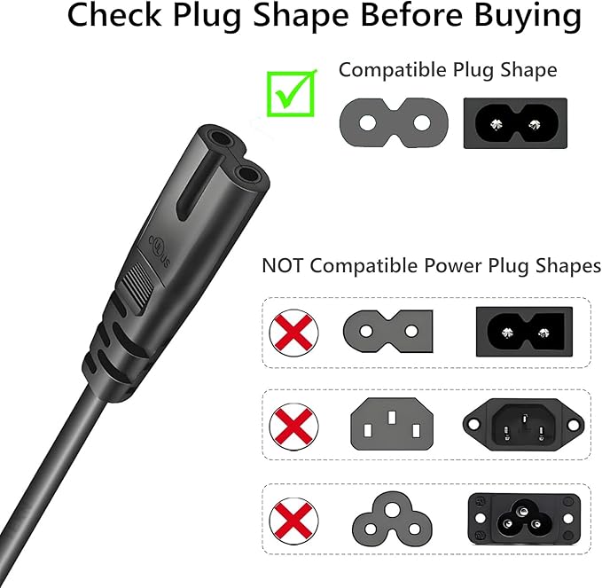 6FT Long Power Cable/Cord/Wire Compatible - Image 2