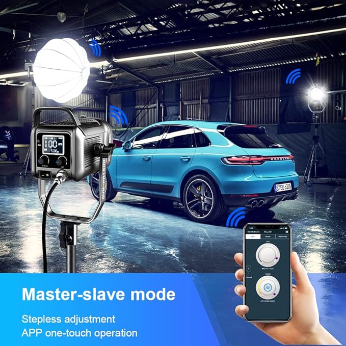 GVM 150W LED Video Light 2700K~7500K Video Light Photography Studio Light Kit - Image 3