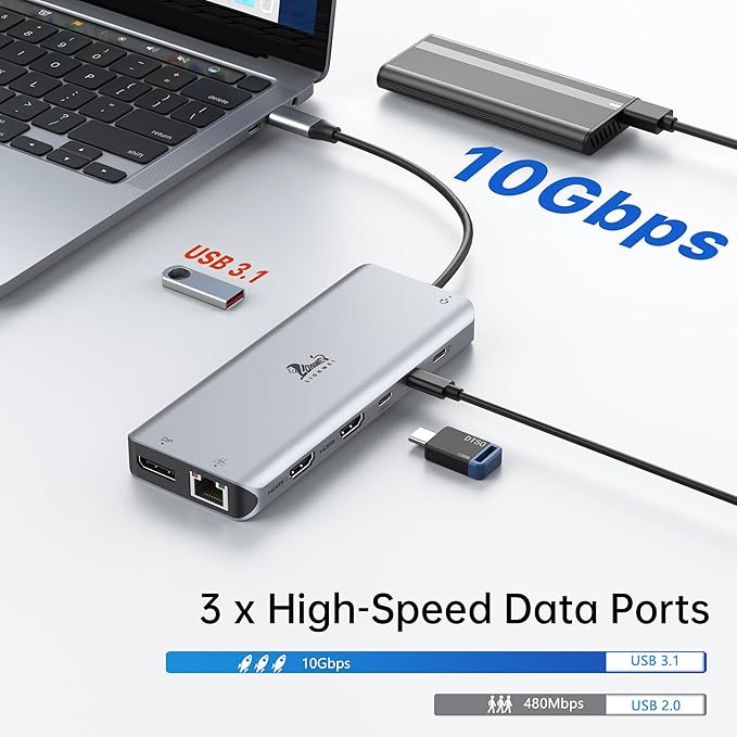 LIONWEI Laptop Docking Station 13 in 1 - Image 6
