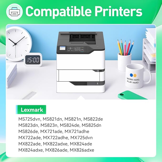 58D1H00 Black High Yield Toner Cartridge - Image 2