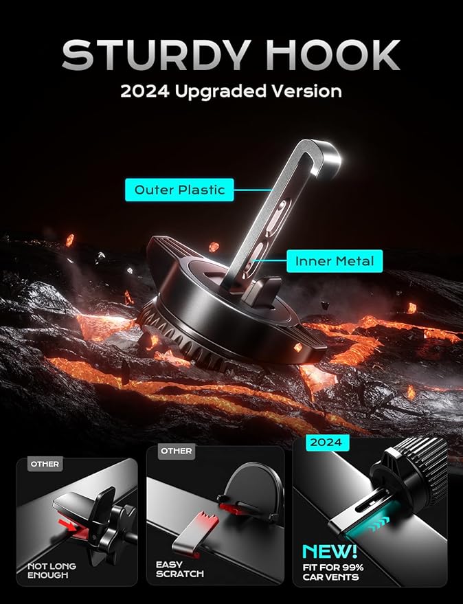 CHGeek Wireless Car Charger, 15W Fast Charging Car Phone Holder Charger - Image 5