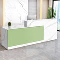 Reception Desk with Counter Modern Checkout Counter with Lockable Drawer by Unknown