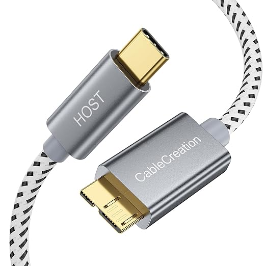 CableCreation 1FT USB C to Micro B Cable, 10Gbps Speed External Hard Drive by CableCreation