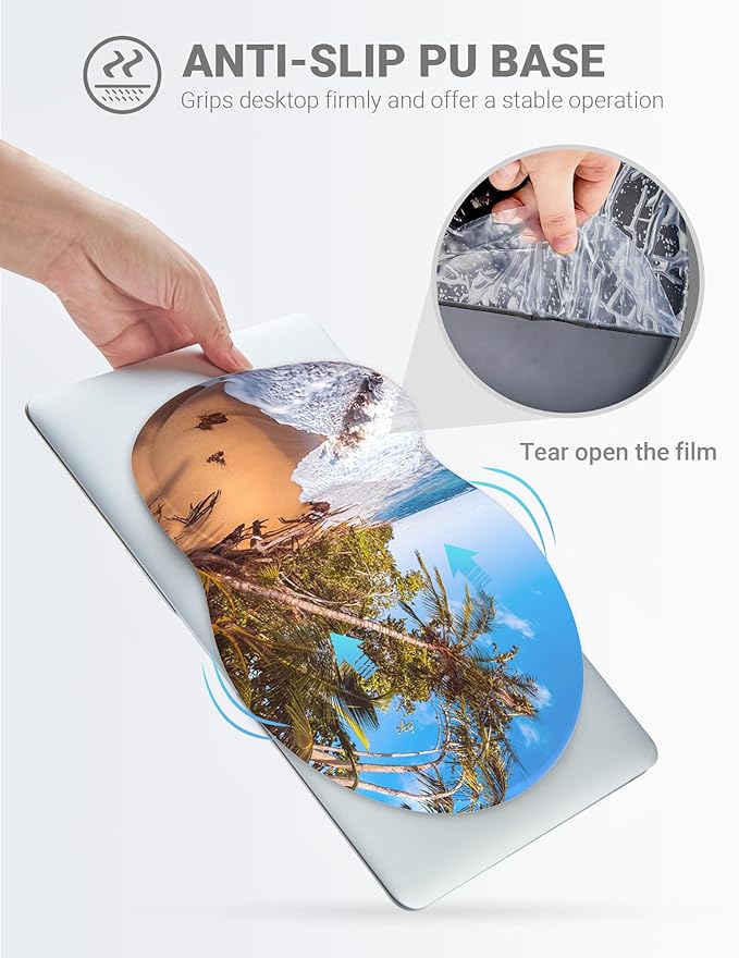 Ergonomic Mouse Pad Wrist Support, Comfortable Mouse Pad Wrist Rest, Relieve - Image 6