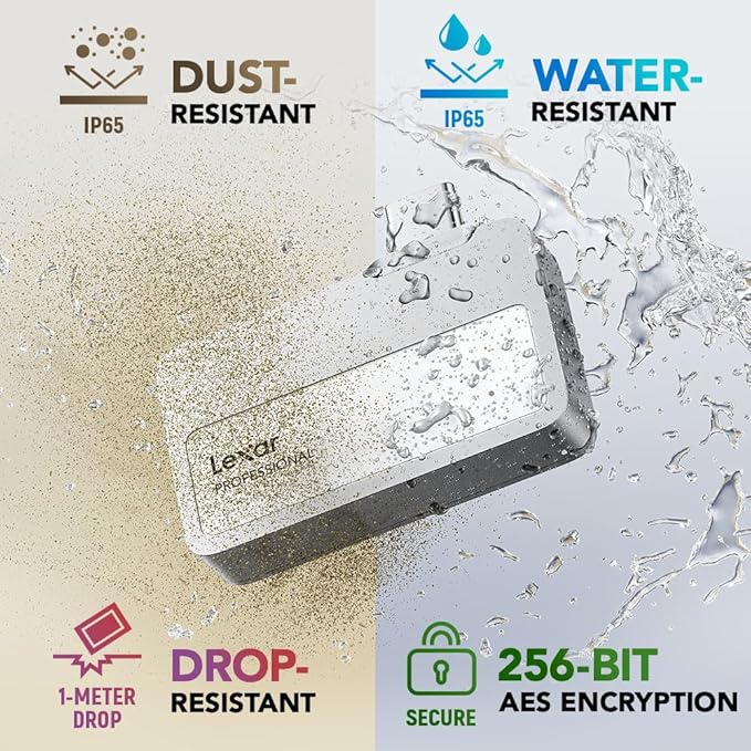 Lexar 1TB Professional Go Portable SSD, Supports Apple 4K 60fps ProRes - Image 7