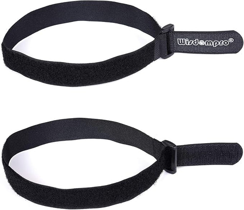 12 Pack 1 x 18 Inches Hook and Loop Reusable Fastening Cable Tie Down Straps by - Image 2