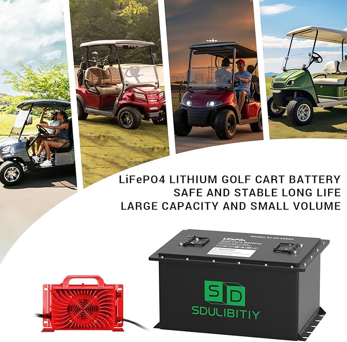 48V 105Ah LiFePO4 Lithium Golf Cart Battery, Built-in Smart 200A BMS, - Image 5