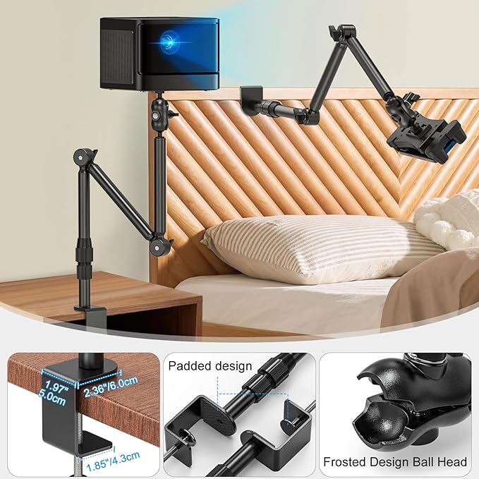 Overhead Camera Mount for Desk, 30.9" Foldable Camera Desk Mount Stand - Image 4