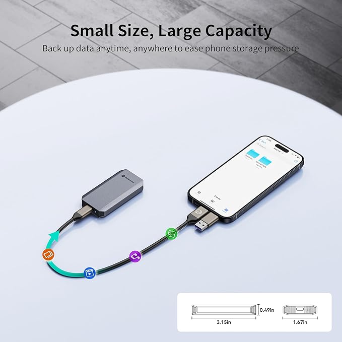 Yottamaster 512GB External SSD, Supports 4K ProRes HDR Compatible - Image 3
