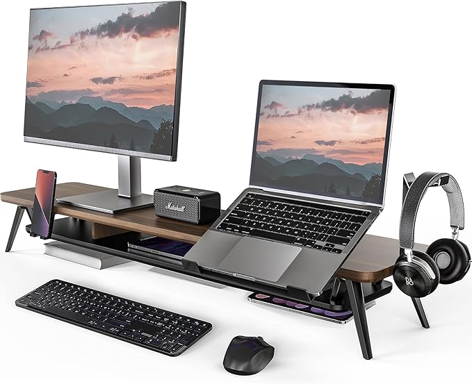 Fenge Dual Monitor Stand, Monitor Riser by Fenge