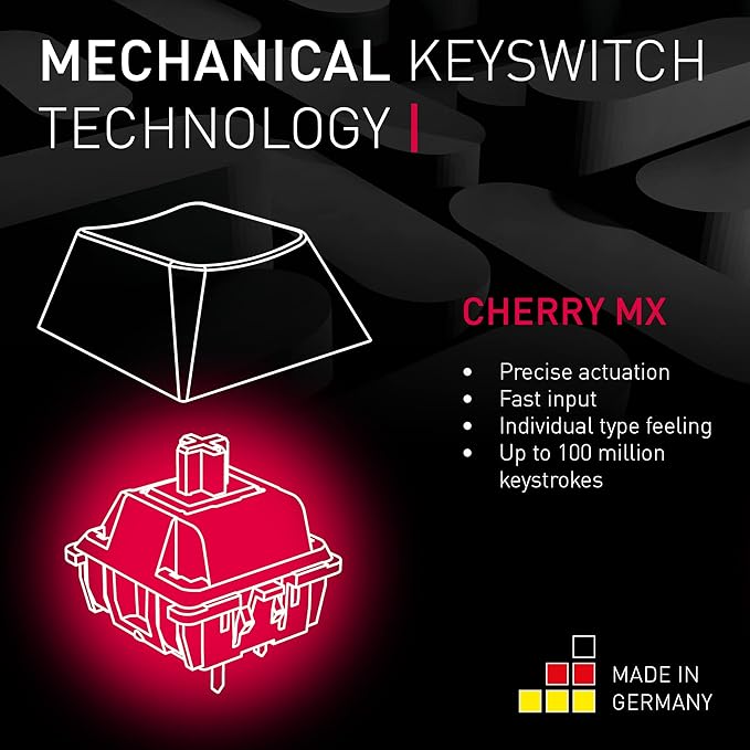 Cherry MX 3.0S Wireless Mechanical Gaming Keyboard. Aluminum Housing Built - Image 8