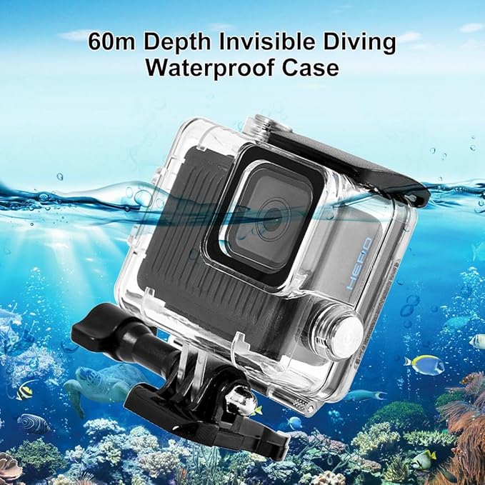 Waterproof Case for Go Pro Hero 4K, FotStdio 196ft/60m Underwater Diving - Image 2