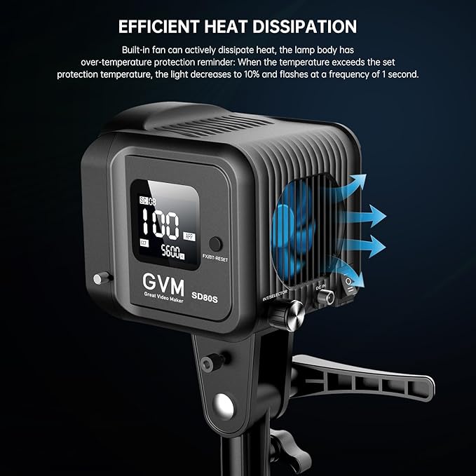 GVM 80W SD80S LED Video Light - Image 9