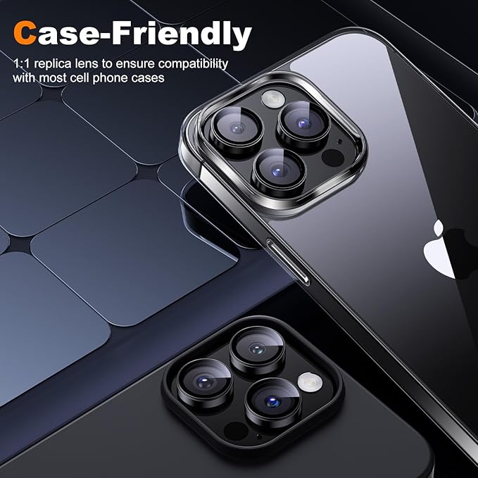 Hoerrye for iPhone 15 Pro Max/iPhone 15 Pro Camera Lens Protector 9H Tempered - Image 6