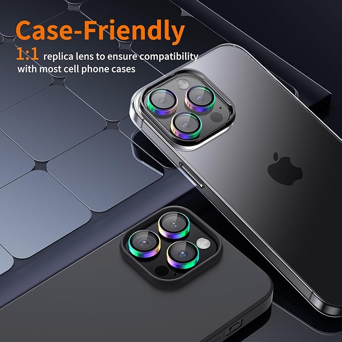 Hoerrye for phone 15 Pro Max/phone 15 Pro Camera Lens Protector, 9H Tempered - Image 6