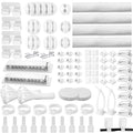 Cable Management Kit, 67 Adhesive Cable Clips, Topavatop Desk Cord Organizer by Topavatop