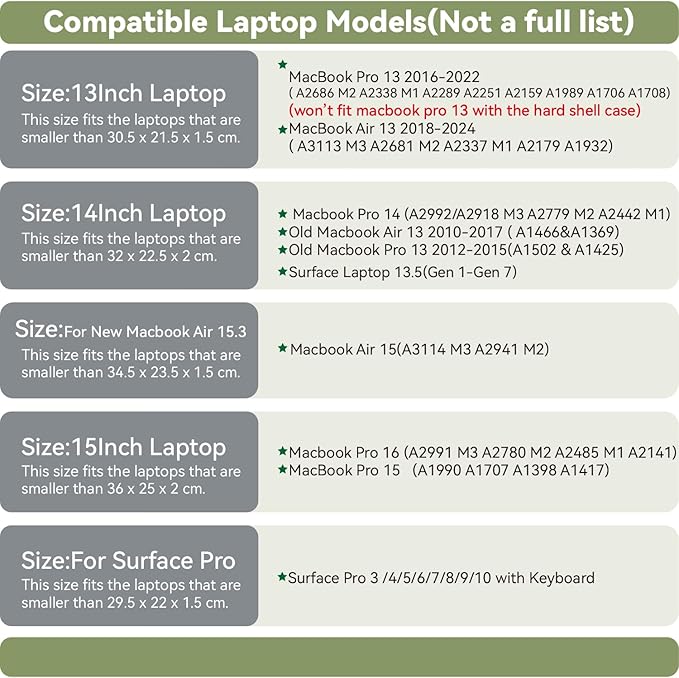 Laptop Sleeve 15 Inch 16Inch Compatible - Image 2