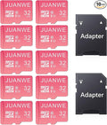 JUANWE 32GB Micro SD Cards 10 Pack Memory Card, SDHC High-Speed U1 A1 SD Card by JUANWE