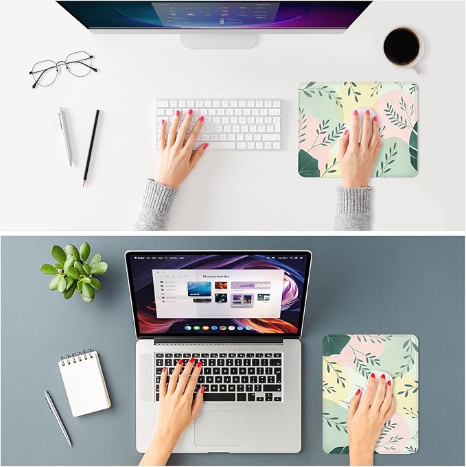 ITNRSIIET Mouse Pad Non-Slip Rubber Base Smooth Surface Stitched Edges - Image 2