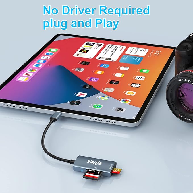 Vanja SD Card Reader USB C, High-Speed USB 3.0 Micro SD Card Adapter - Image 5