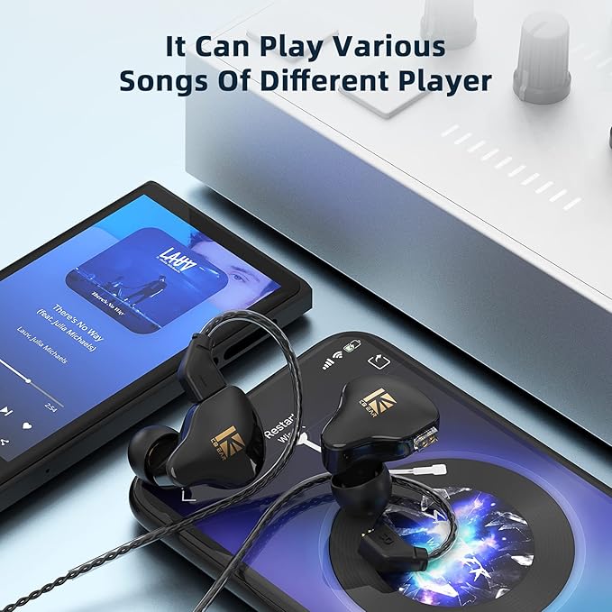 YINYOO KBEAR KS1 in Ear Monitor Bass Earbuds Wired Earbuds, Vocals Forwards - Image 6