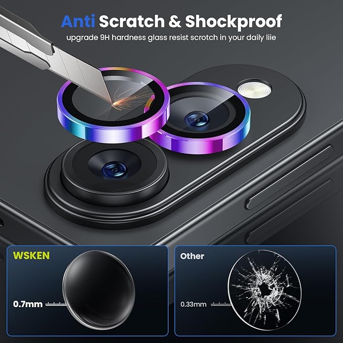 WSKEN for Samsung Galaxy S25 Edge Camera Lens Protector - Image 4
