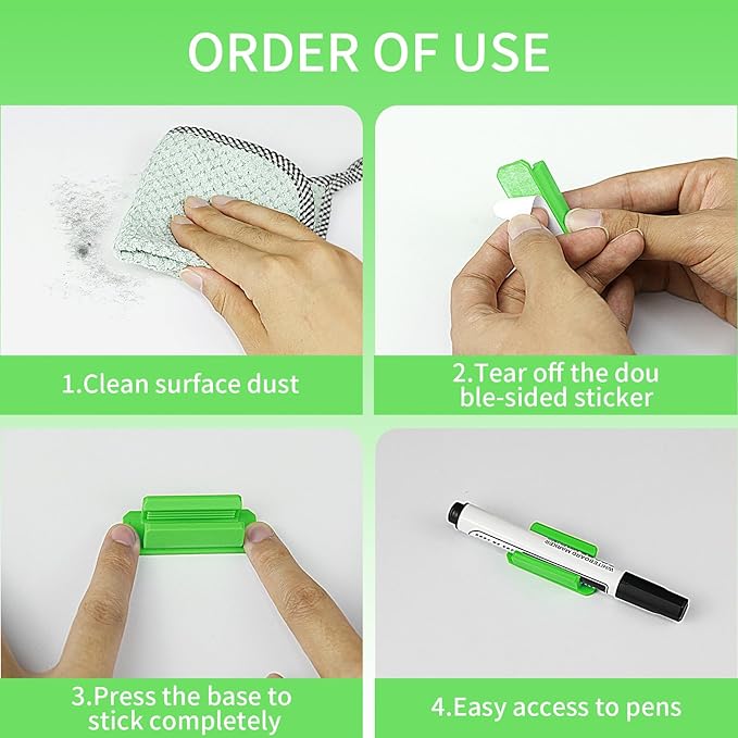 12 Pack Pen Holder for Desk, Silicone Pencil Holder - Image 7