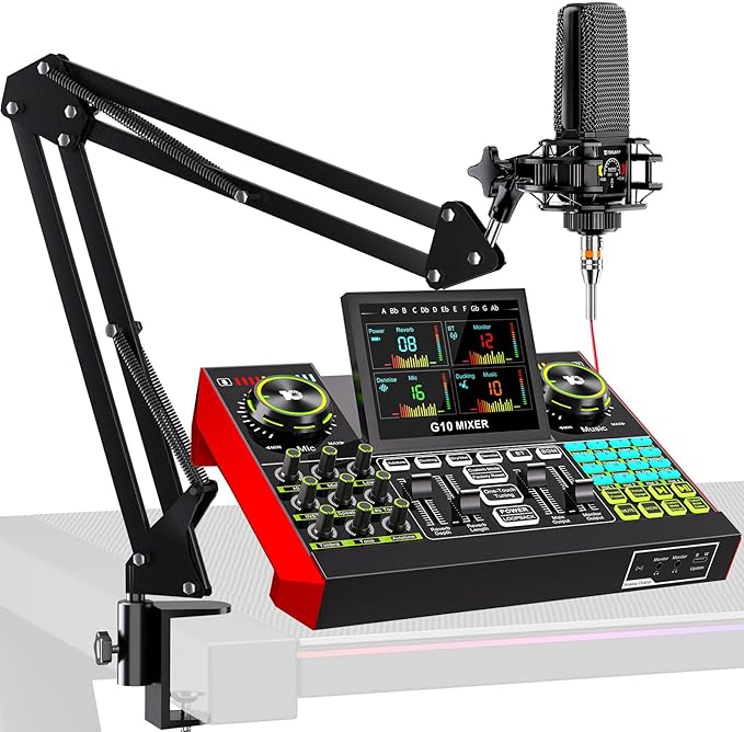Podcast Equipment Bundle with 3.5mm Condenser Microphone by Unknown