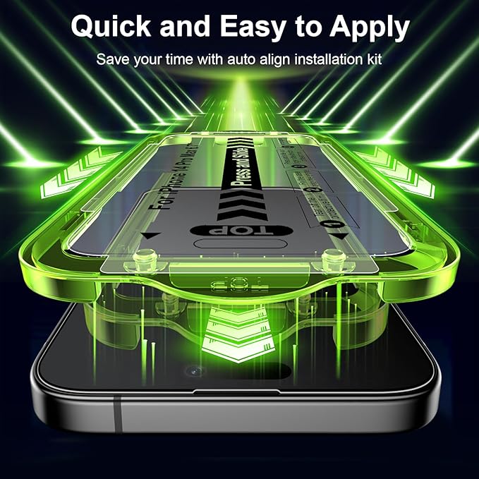Esanik for iPhone 14 Pro Max Matte Glass Screen Protector Anti-Glare & - Image 2