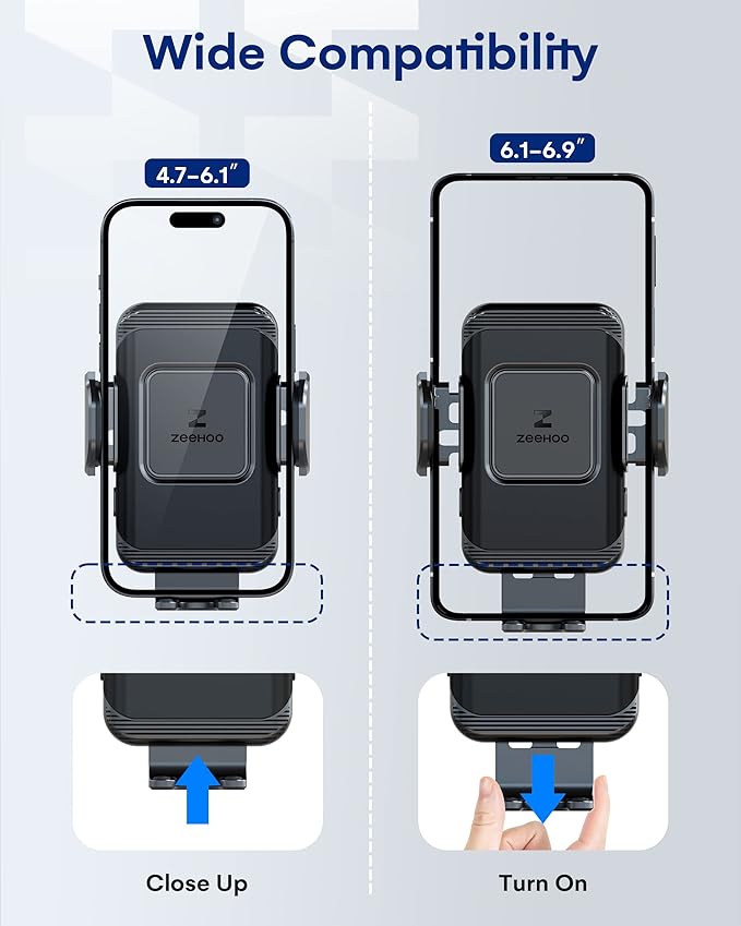 ZeeHoo Wireless Car Charger, 15W Fast Charging Auto-Clamp Car Mount, Windshield - Image 3
