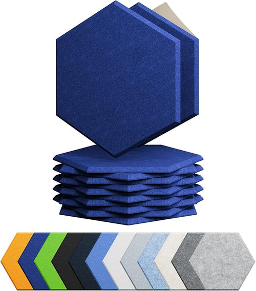 12 Pack Acoustic Panels Self Adhesive Sound Proof Foam, High Density Sound by Amantech