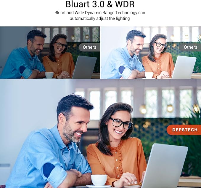 DEPSTECH 4K Webcam, DW49 HD 8MP Equipped - Image 3