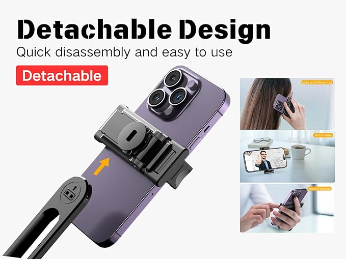 C13 52" Selfie Stick Tripod for iPhone Android, Portable Phone Stand - Image 6