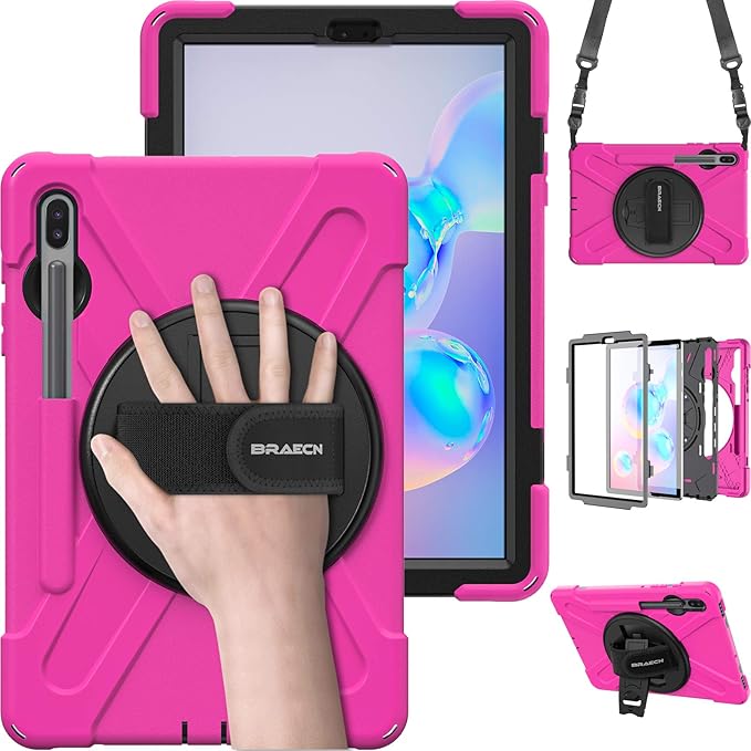 BRAECN for Galaxy Tab S6 10.5 2019 Case T860, Heavy Duty Shockproof Rugged Case by BRAECN