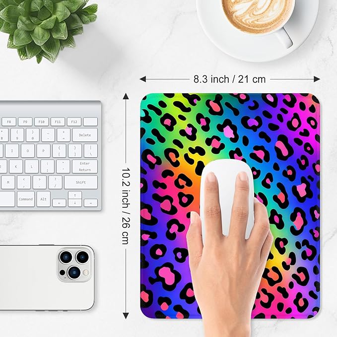 ITNRSIIET Mouse Pad Non-Slip Rubber Base Smooth Surface Stitched Edges - Image 3