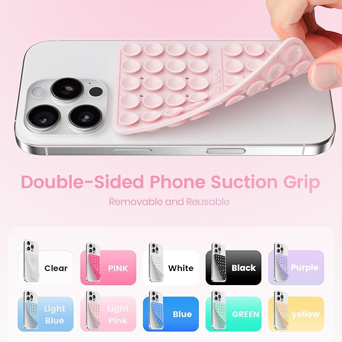 Klearlook Silicone Double-Sided Suction Cup Phone Case Detachable Mount - Image 4