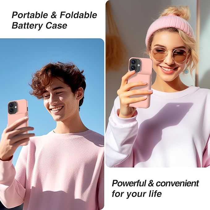 GIN FOXI Battery Case for iPhone 17, Charging Case Charger 8500mAh Ultra-Slim - Image 7