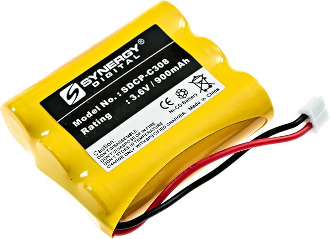 Synergy Digital Cordless Phone Battery, Compatible by Synergy+Digital