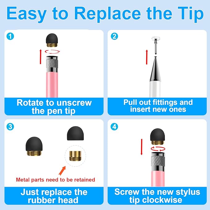 Bopomofo 10 Rubber Tips+5 Transparent Disc Trips, High Precision and High - Image 3