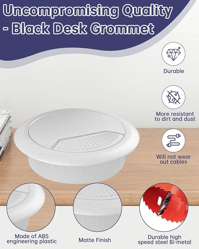 Desk Grommet 3-1/8 inch 8 Pieces - Image 3