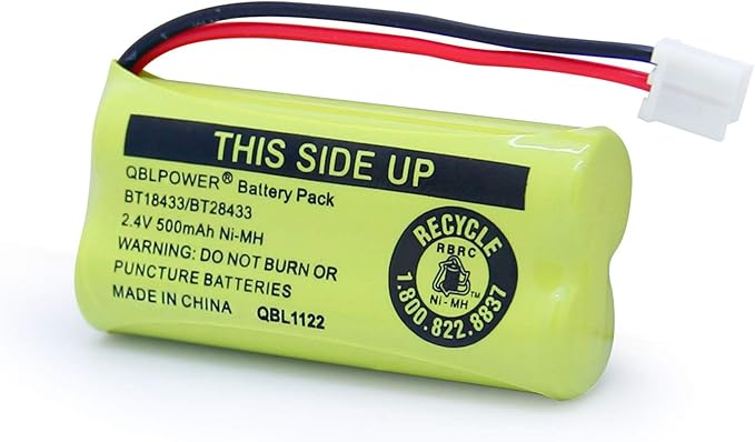 BT18433 BT28433 BT184342 BT284342 BT1011 BT-1011 2.4V 500mAh Ni-MH Replacement - Image 5